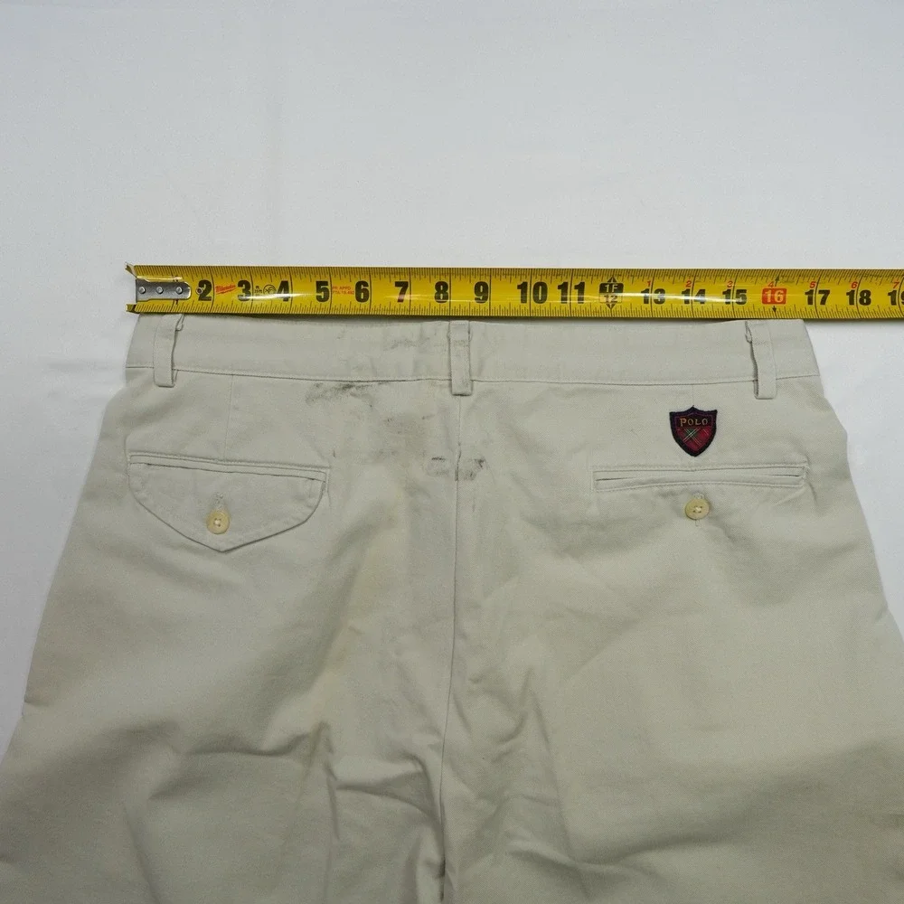 Polo Ralph Lauren Classic fit pants chino‎ golf 33x34 khaki vintage Made in USA